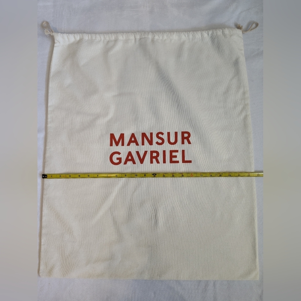 MANSUR GAVRIEL Authentic Cotton Dust Bag Italy Made Drawstring Storage - Picture 3 of 6